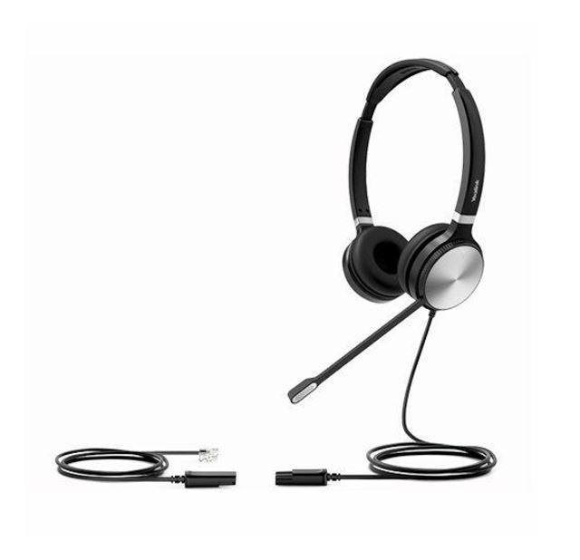 Yealink YHS36 Dual Wideband Headset for IP phone, Binaural Ear, RJ9 Headset Jack, Noise-canceling Microphone, Hearing Protection, Leather Ear Cushions Yealink YHS36 Dual Wideband Headset for IP phone, Binaural Ear, RJ9 Headset Jack, Noise-canceling Microphone, Hearing Protection, Leather Ear Cushions
